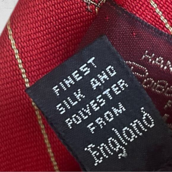 VTG Robert Talbots Handsewn for Nordstrom Silk Blend Christmas Santa Sleigh Tie - Picture 5 of 8